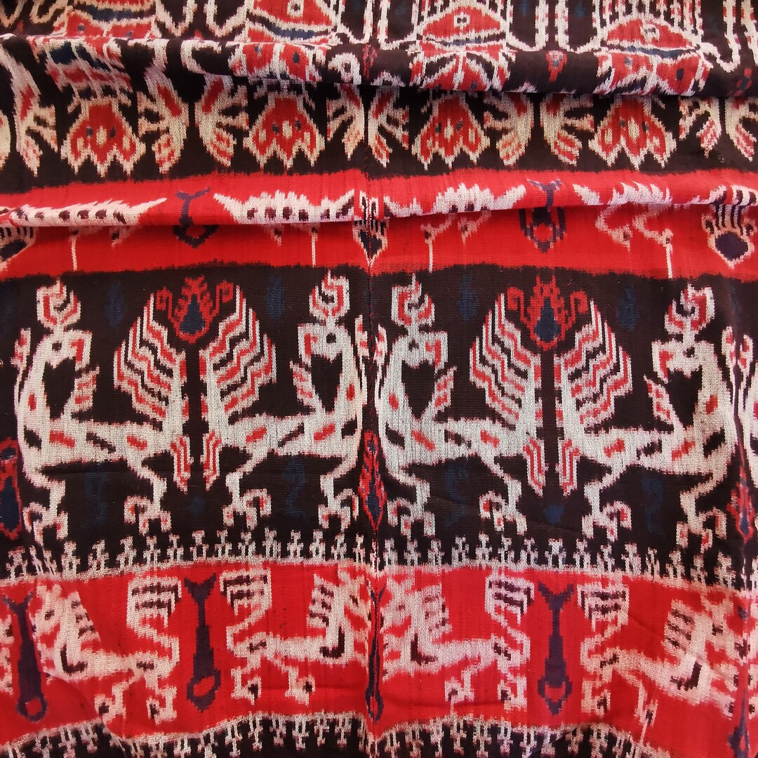 Large Sumba Hinggi Ikat Blanket Wall Hanging Rustic Style Etsy