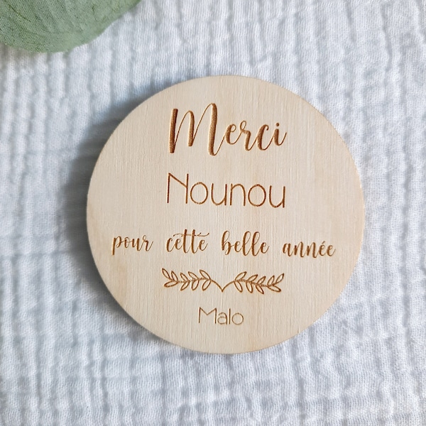 Magnet cadeau merci maitresse nounou atsem avs orthophoniste psychomotricienne