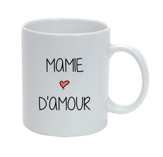 Mug Mamie d'amour Cadeau Fête Des Grands-Mères