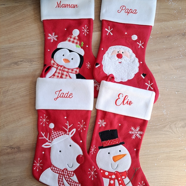 Large Personalized Christmas Stocking / Christmas Boot