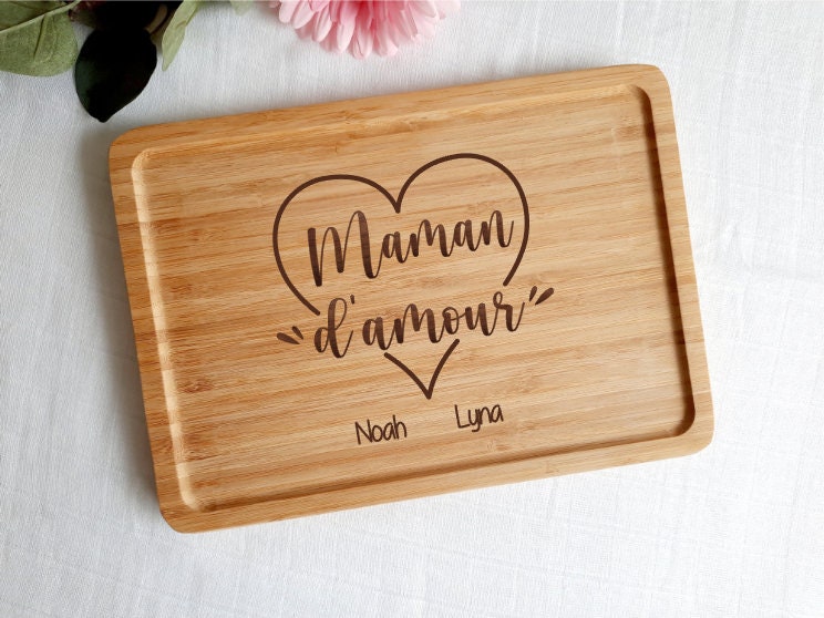 Plateau Personnalisé Maman/Mamie - Fête Des Mères et Grand-Mères