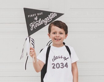 Customized Class Of Toddler + Kids Tee • Back to School Tee • First Day of Kindergarten • First Day of Homeschooling