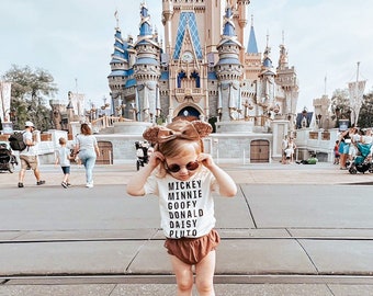 Mickey and Friends Tee, Family Matching Disney Vacation Shirt, Baby's First Disney World Trip Outfit, Disneyland Shirt for Toddler and Kids