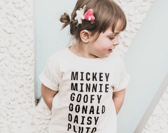 Mickey and Friends Character Tee • Infant, Toddler, Kids + Adult Sizes • Disney World Outfit • Family Matching Disney Tees • Disney Trip