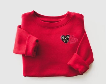 Mickey Candy Box Embroidered Sweatshirt • Valentine's Day Disney Sweatshirt • Disney World Outfit • Sweethearts Night Sweatshirt