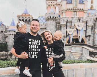 Mickey and Friends Sweatshirt, Family Matching Disney Vacation Outfit, First Disney World Trip, Disneyland Shirt for Toddler, Kids and Adult