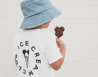 Mickey Ice Cream Club Tee • Toddler, Kids + Adult Sizes • Disneyland Shirt Toddler, Kids + Adult Sizes • Disney Shirt • Disney Word Tee