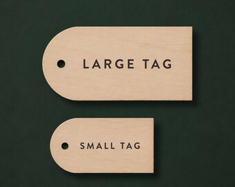 Personalized Christmas Gift Tags, Custom Engraved Name Tags, Holiday Wrapping Tags, Wood Gift Tags, Stocking Tags