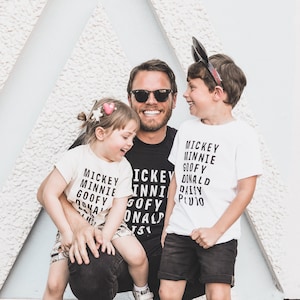 Mickey and Friends Tee, Family Matching Disney Vacation Shirt, First Disney World Trip Outfit, Disneyland Shirt for Baby, Toddler and Kids