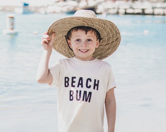 Beach Bum Tee, Family Matching Summer Vacation Shirt, Beach Trip Outfit, Beach Day Graphic Tee for Baby, Toddler, Kids, and Adults