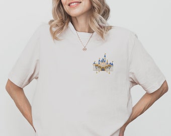 Sleeping Beauty Castle Embroidered Disney Shirt, Family Matching Disney Vacation Tee, Disney World Outfit, Disneyland Shirt for Kids, Adults