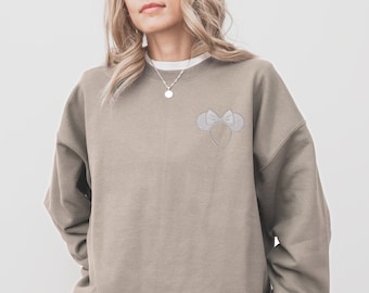 Minnie Ears Embroidered Disney Sweatshirt, Disney World Outfit for Women, Embroidered Disneyland Sweatshirt, Disney Vacation Sweatshirt