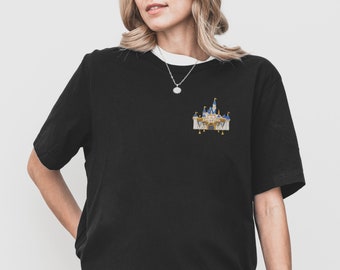 Sleeping Beauty Castle Embroidered Disney Shirt, Family Matching Disney Vacation Tee, Disney World Outfit, Disneyland Shirt for Kids, Adults