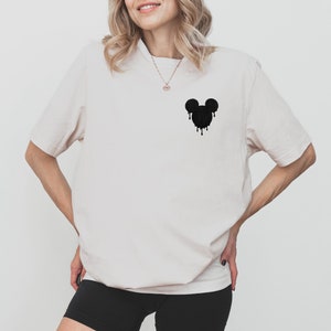 Drippy Mickey Ears Embroidered Disney Shirt, Family Matching Disney Vacation Tee, Disney World Outfit, Disneyland Shirt Toddler, Kid, Adult