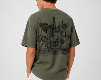 LOTR Middle Earth Inspired Tee, Comfort Colors Unisex Shirt, Bookish Gift for Men and Women, Booktok Shirt, Fantasy Reading T-shirt