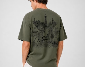 LOTR Middle Earth Inspired Tee, Comfort Colors Unisex Shirt, Bookish Gift for Men and Women, Booktok Shirt, Fantasy Reading T-shirt