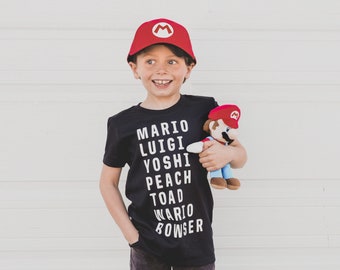 Mario Tee, Family Matching Universal Studios Shirt, First Universal Trip Outfit, Mario Birthday Shirt for Baby, Toddler, Kids and Adults