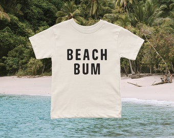 Beach Bum Tee, Family Matching Summer Vacation Shirt, Beach Trip Outfit, Beach Day Graphic Tee for Baby, Toddler, Kids, and Adults