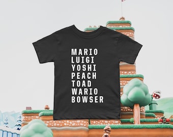 Mario Tee, Family Matching Universal Studios Shirt, First Universal Trip Outfit, Mario Birthday Shirt for Baby, Toddler, Kids and Adults