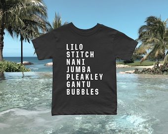 Lilo and Stitch Tee, Family Matching Vacation Shirt, First Disney World Trip Outfit, Disneyland Shirt for Baby, Toddler, Kids, and Adults