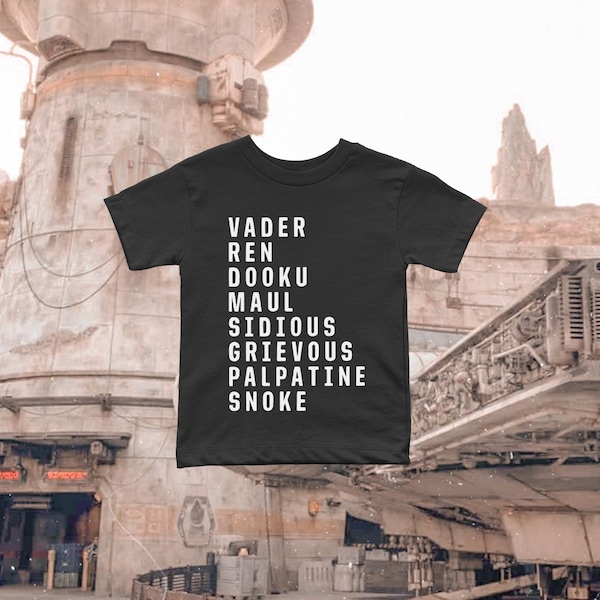 Dark Side Star Wars Tee, Family Matching Disney Vacation Shirt, First Disney World Trip Outfit, Disneyland Shirt for Baby, Toddler and Kids