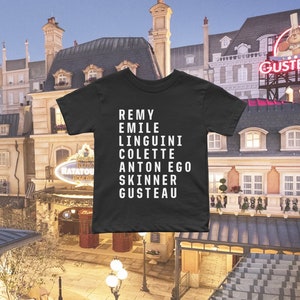 Ratatouille Tee, Family Matching Epcot Vacation Shirt, First Disney World Trip Outfit, Disneyland Shirt for Baby, Toddler, Kids, and Adults