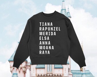 Disney Princess Sweatshirt, Family Matching Disney Vacation Outfit, First Disney World Trip, Disneyland Shirt for Toddler, Kids and Adult