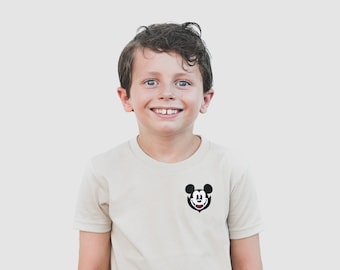 Vampire Mickey Embroidered Tee • Disney Halloween Shirt • Disney World Fall Shirts • Disneyland Shirt • Family Matching Disney Shirts