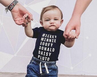 Mickey and Friends Tee, Family Matching Disney Vacation Shirt, Baby's First Disney World Trip Outfit, Disneyland Shirt for Toddler and Kids