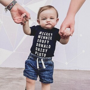 Mickey and Friends Tee, Family Matching Disney Vacation Shirt, Baby&#39;s First Disney World Trip Outfit, Disneyland Shirt for Toddler and Kids
