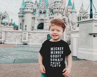 Mickey and Friends Tee, Family Matching Disney Vacation Shirt, First Disney World Trip Outfit, Disneyland Shirt for Baby, Toddler and Kids