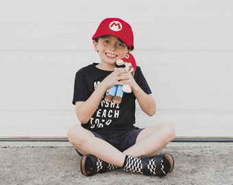 Mario Tee, Family Matching Universal Studios Shirt, First Universal Trip Outfit, Mario Birthday Shirt for Baby, Toddler, Kids and Adults