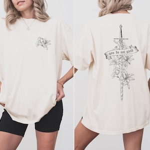 You Do Not Yield Throne of Glass Inspired Tee, Comfort Colors Unisex Shirt, Bookish Gift for Women, Booktok Shirt, Fantasy Reading T-shirt