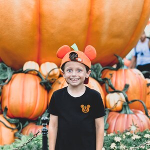 Mickey Pumpkin Embroidered Disney Halloween Shirt, Family Matching Disney Tee, Disney World Trip Outfit, Disneyland Tee for Kids and Adults image 7