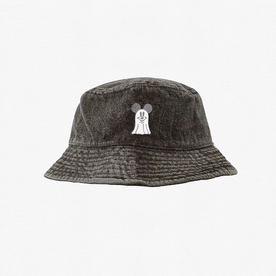 Embroidered Mickey Ghost hat Mickey Ghost Embroidered Denim Bucket Hat, Disneyland  main image 4