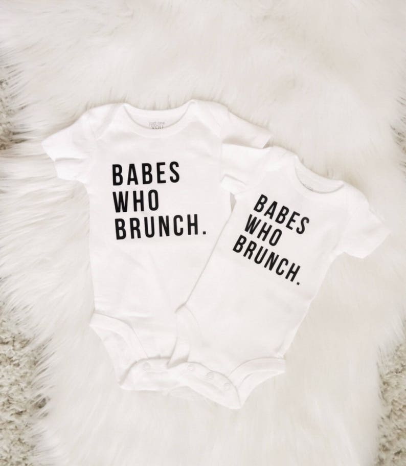 Babes Who Brunch Baby Bodysuit Baby Shower Gift Baby Etsy Babes Who Brunch Baby Bodysuit Baby Shower Gift Baby Etsy