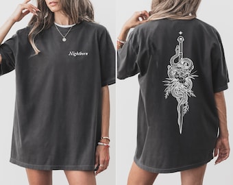 Nightborn Comfort Colors Unisex Shirt, Serpent and The Wings of Night Inspired Tee, Bookish Gift for Women, Booktok Shirt, Fantasy Reader