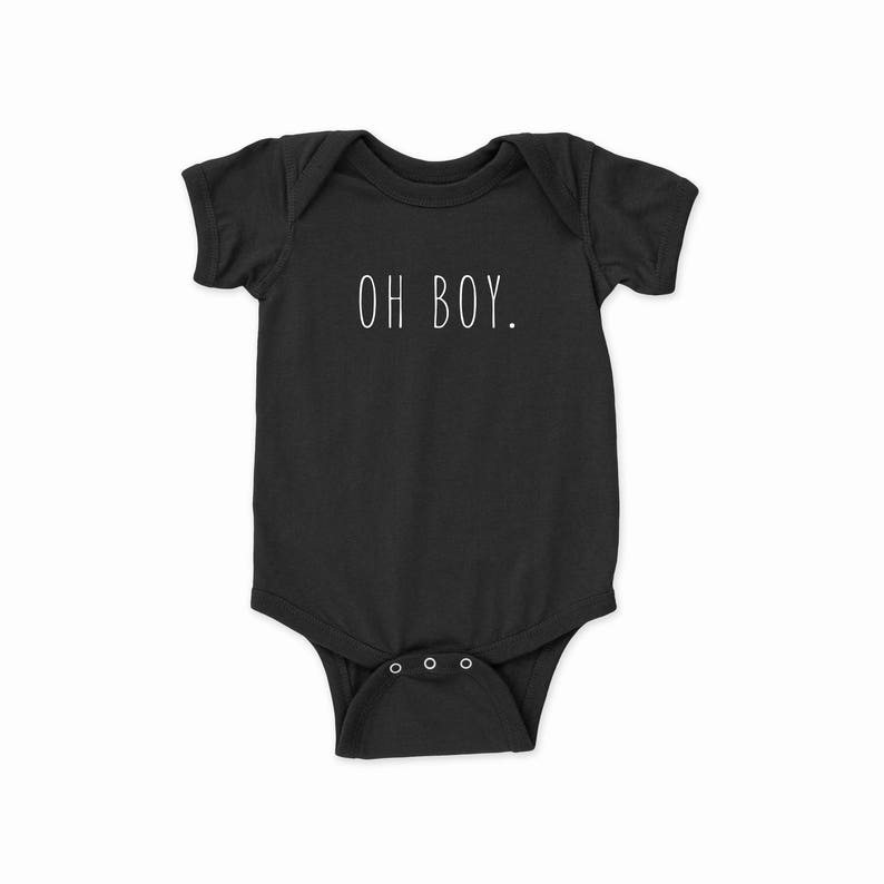 Oh Boy Baby Bodysuit \u2022 Gender Reveal \u2022 Baby Shower Gift \u2022 Pregnancy Announcement \u2022 Baby Reveal \u2022 It/'s a Boy \u2022 Baby Boy Clothes