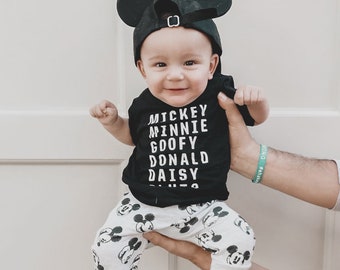 Mickey and Friends Character Tee • Infant, Toddler, Kids + Adult Sizes • Disney World Outfit • Family Matching Disney Tees • Disney Trip