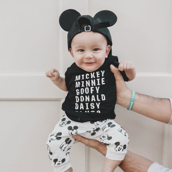 Mickey and Friends Character Tee • Infant, Toddler, Kids + Adult Sizes • Disney World Outfit • Family Matching Disney Tees • Disney Trip