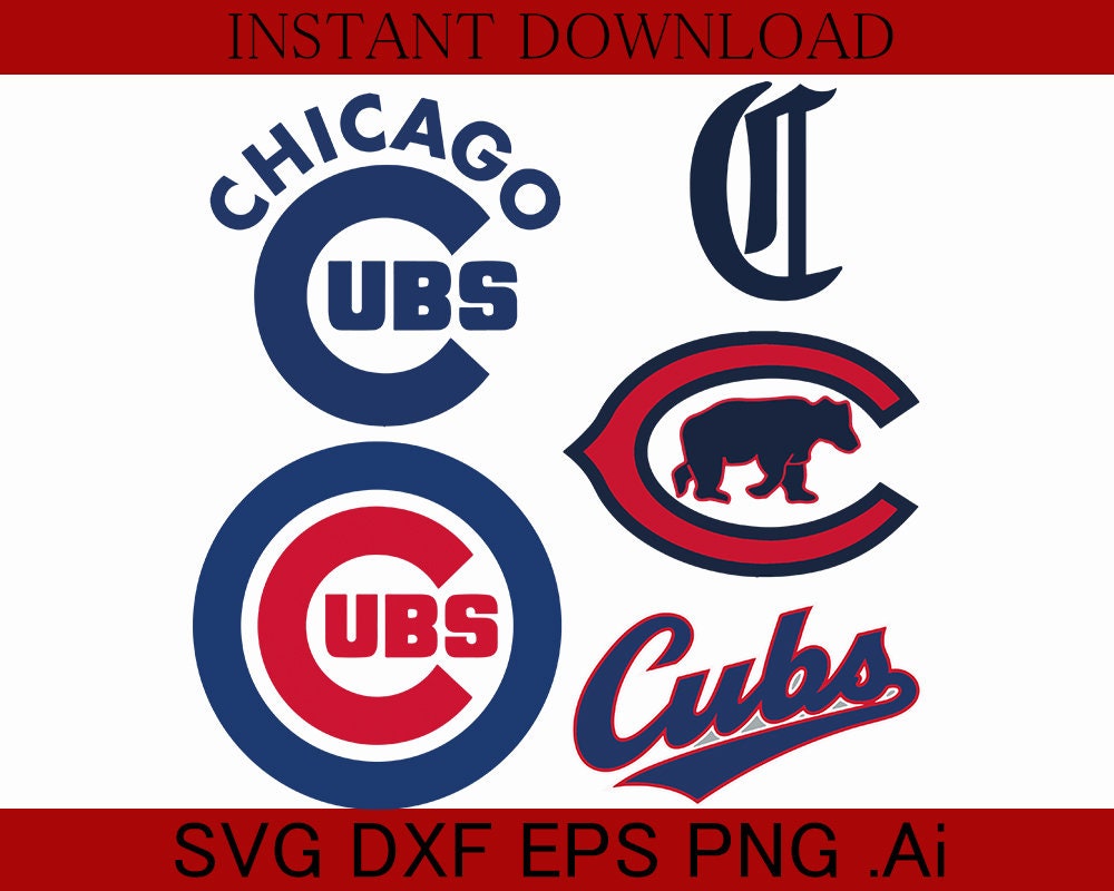Download Chicago Cubs SVG Files PNG DXF Files Baseball Svg Files ...