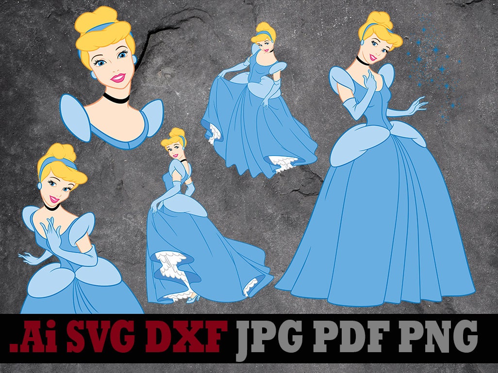 Download Cinderella svg Disney princess svg Cinderella clipart ...