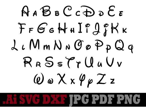 Free Free 192 Disney Font Svg Free SVG PNG EPS DXF File