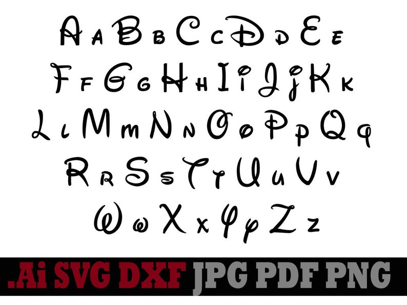 Free Free 158 Disney Svg Free Font SVG PNG EPS DXF File