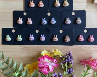 Cute Mischievous Monsters Stud Earrings