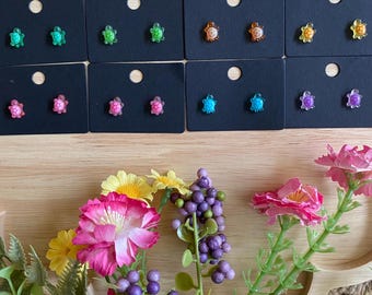 Colorful Turtle Kids Earrings