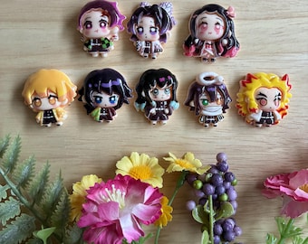 Demon Slayer Anime Inspired Mini Charm Set