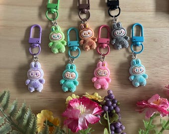 Colorful Cute Mischevious Monsters Keychain