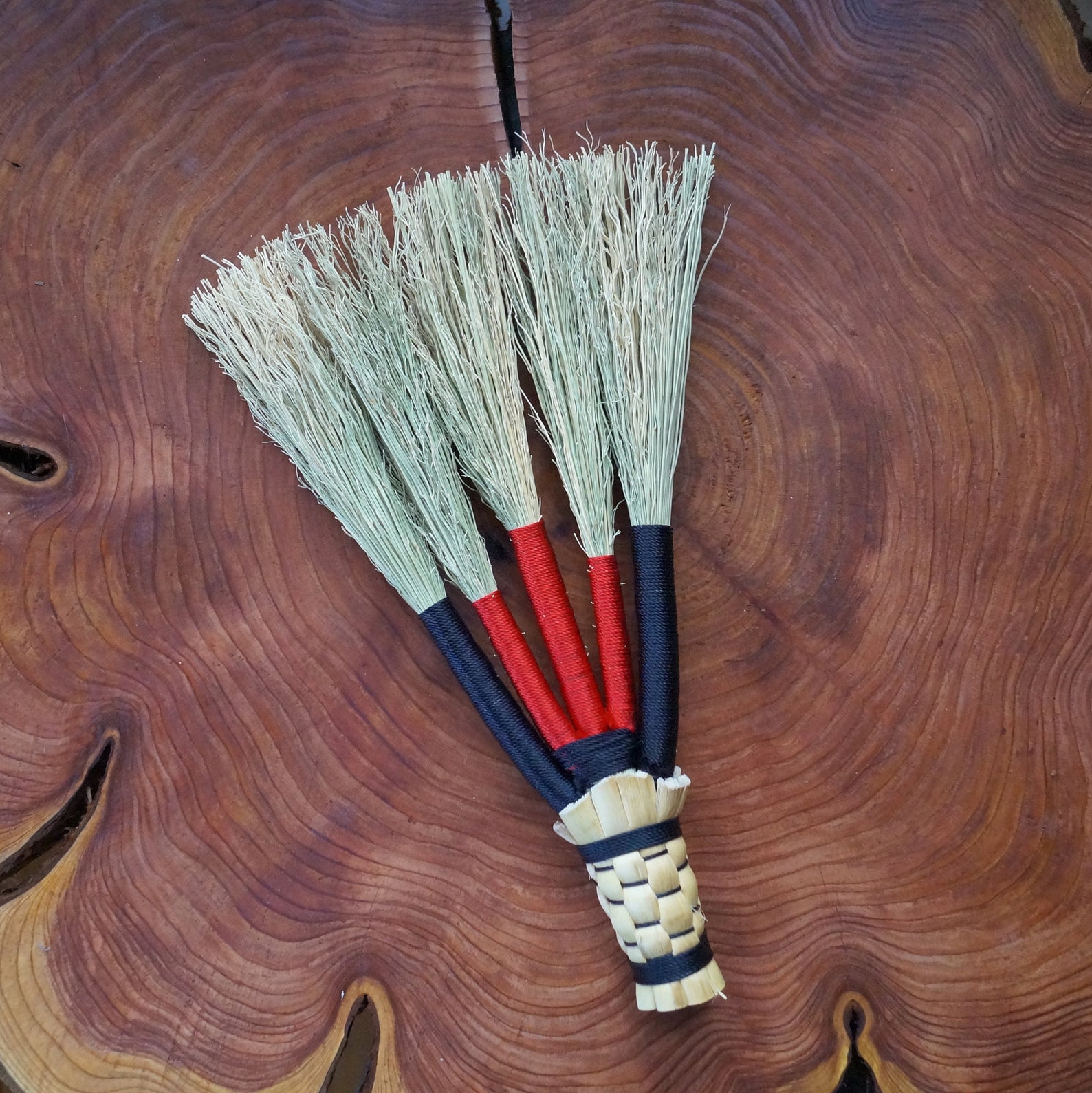 Byrd's Broom Co. Whisk Broom Handmade Folk Art Natural Etsy