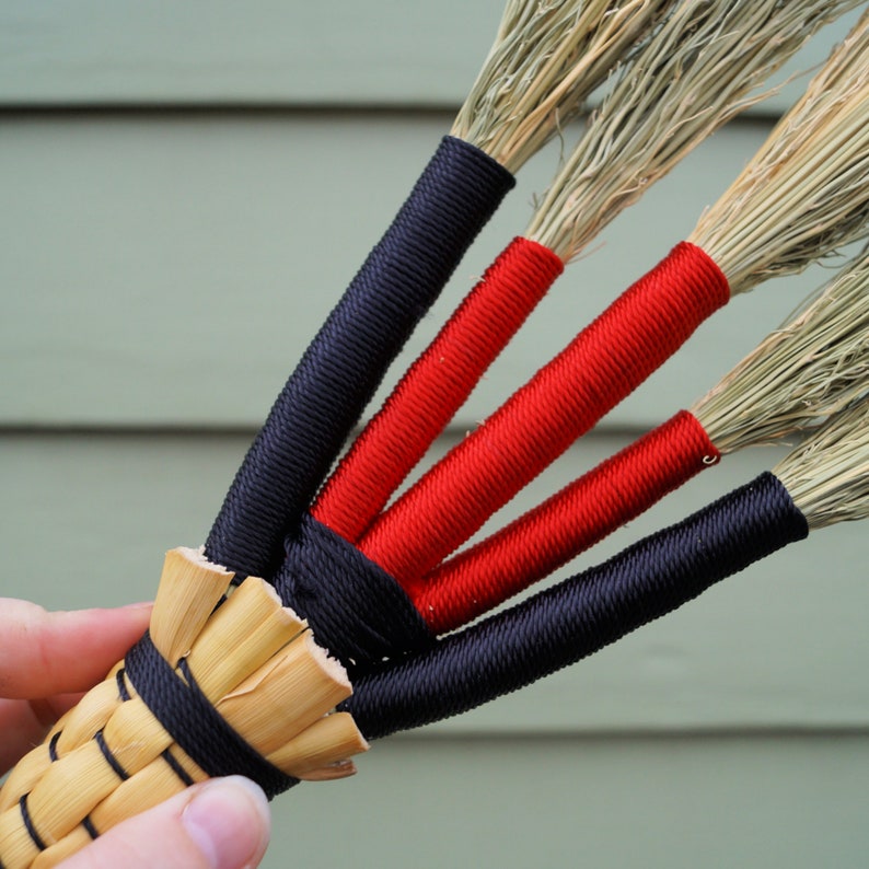 Byrd's Broom Co. Whisk Broom Handmade Folk Art Natural Etsy